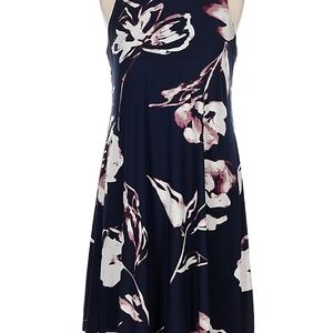 Polo by Ralph Lauren Navy and Pink Floral Dress